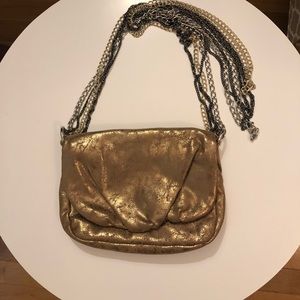 Bronze bag with chain strap